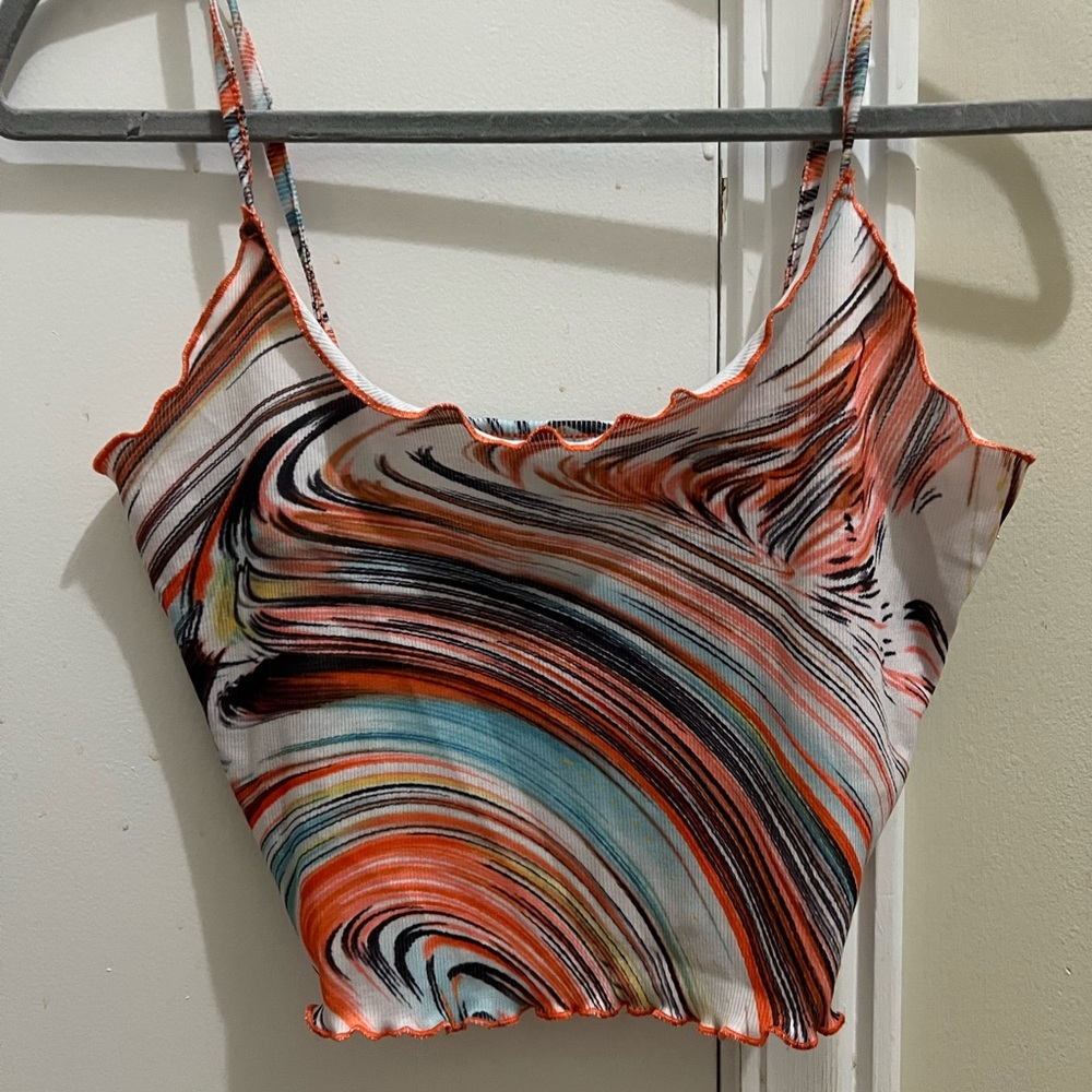 SHEIN marble print tank top (small)